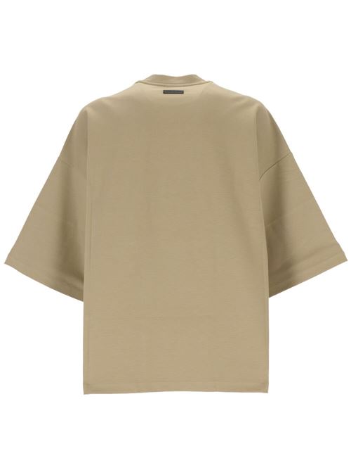 Beige stretch-design embroidered t-shirt Fear of God | FG8502052VIS260